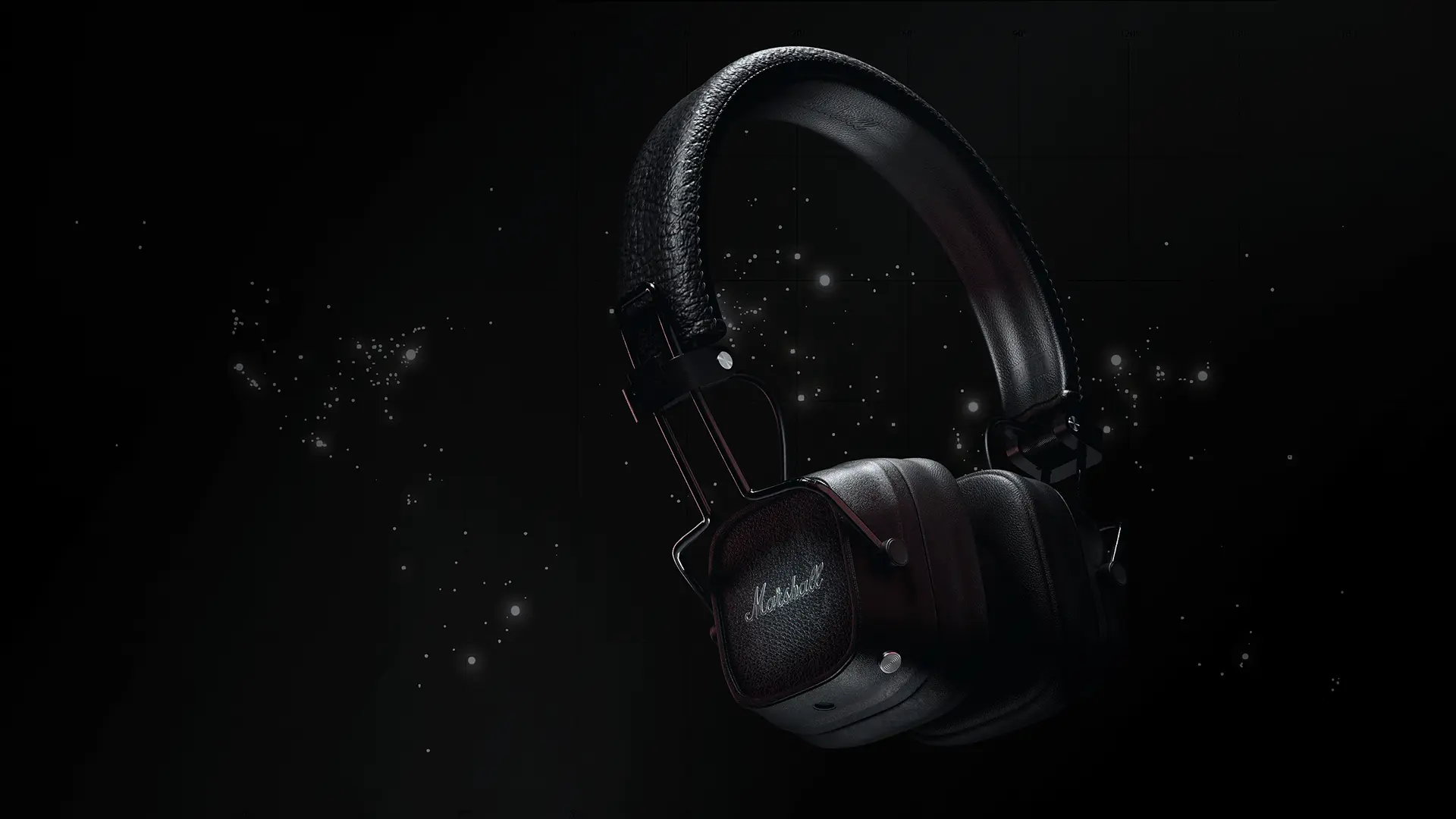 Marshall Headphones 3D Render