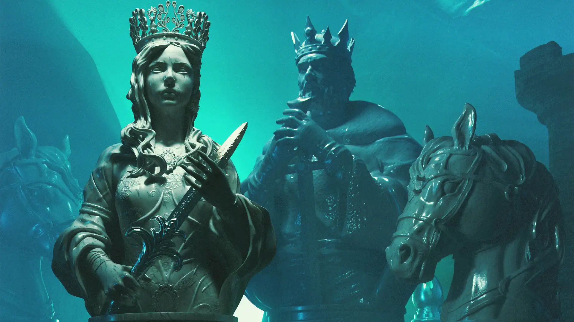 Cinematic Chess Scene